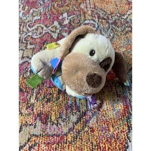 Taggies Puppy Dog Lovey Plush 8" Stuffed Toy with Rattle Security Crib Stroller
